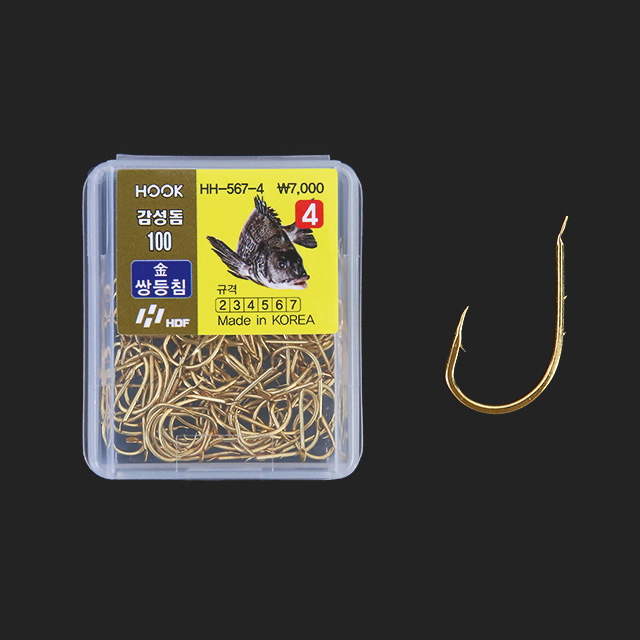 해동 드림훅 감성돔 금쌍등침 덕용 벌크 HH-567 감성돔바늘 - 상품 이미지