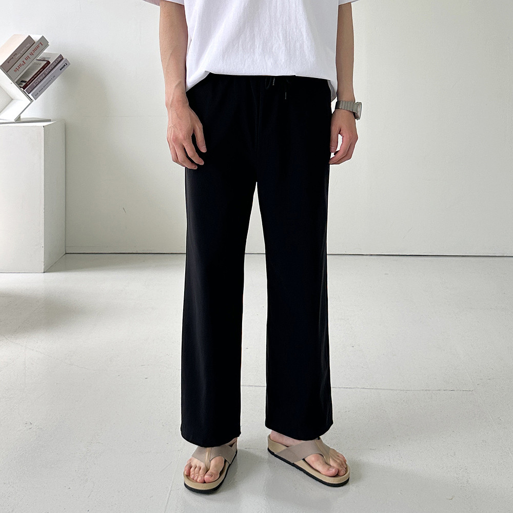 남자와이드팬츠 아이스 밴딩 쿨팬츠 남자냉장고바지