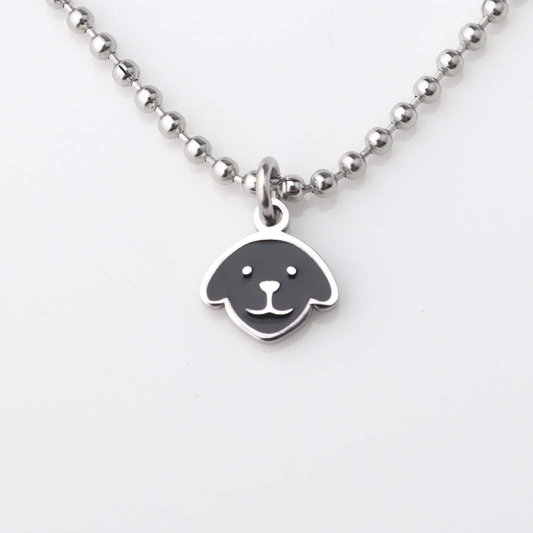 미니 고양이 강아지 써지컬스틸 미아방지 목걸이 아기 유아 어린이