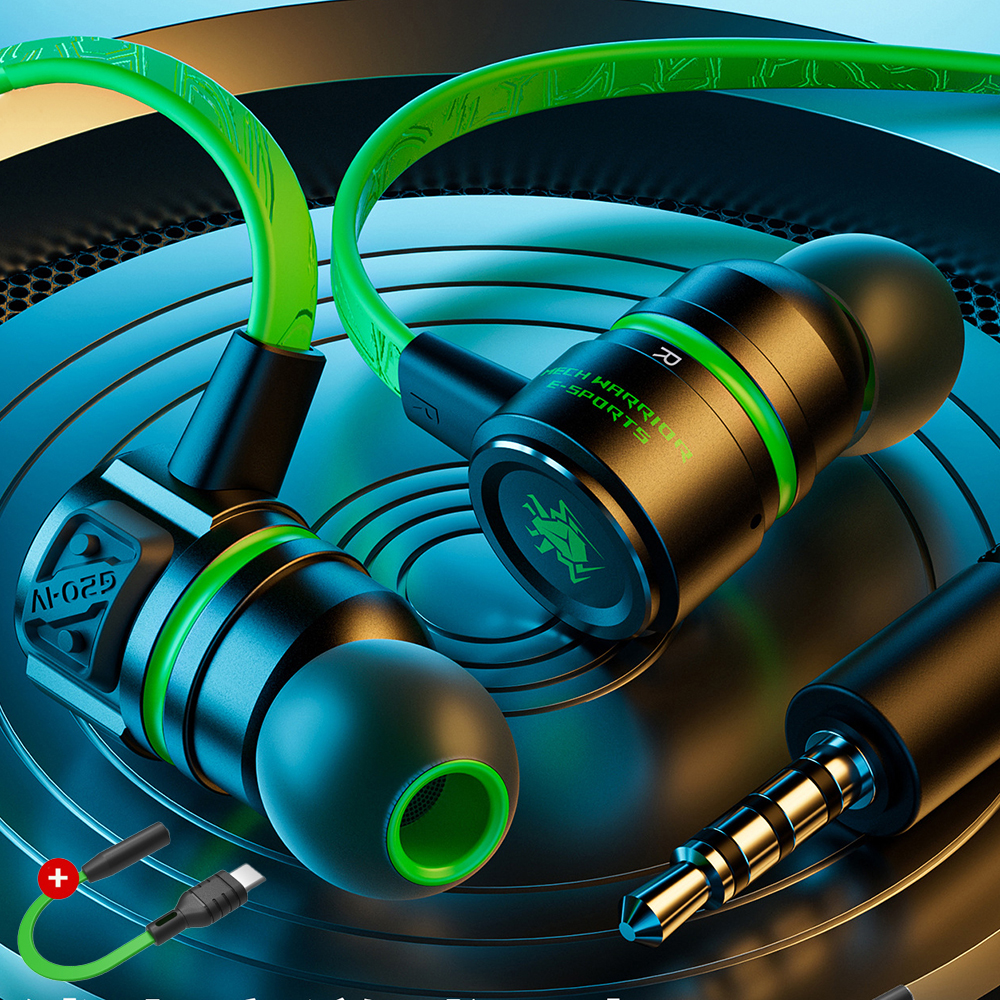 유선 이어폰 3.5mm 배그 게이밍 인이어 C타입