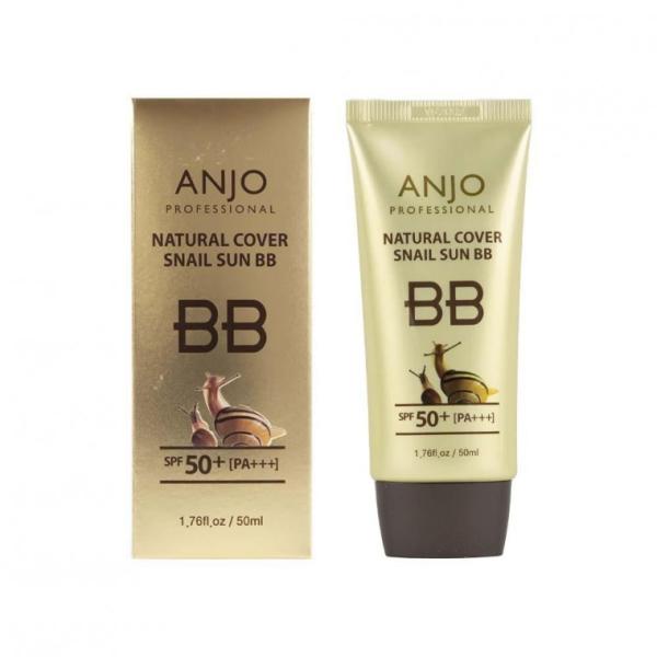 앙쥬 내추럴 커버 스네일 비비 50ml(SPF50+) 피부 정돈 톤 업 - 상품 이미지
