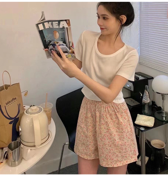 드림 나잇 잠옷 반바지 파자마 편안한 패턴 면잠옷 이미지 3