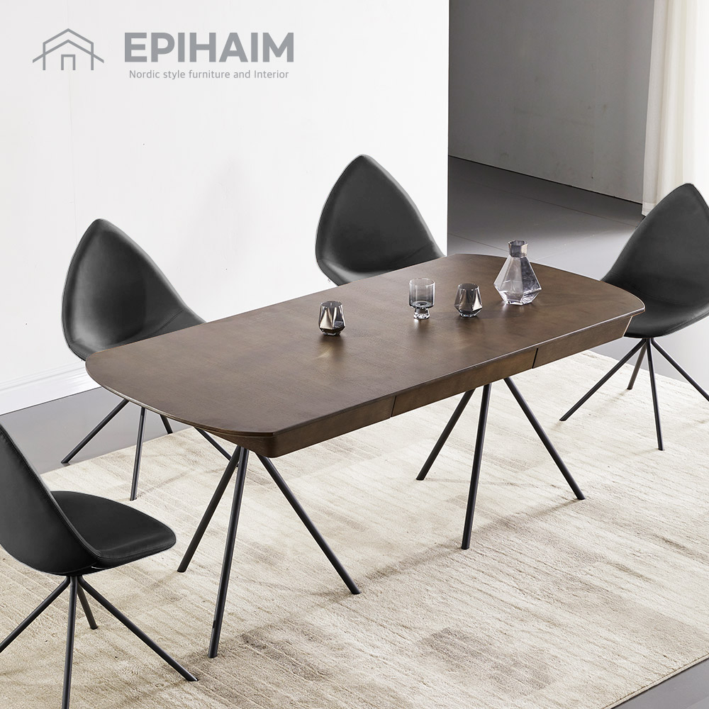 북유럽 오타와식탁 서랍 식탁 4인용 6인용 거실테이블 북미산 원목사용