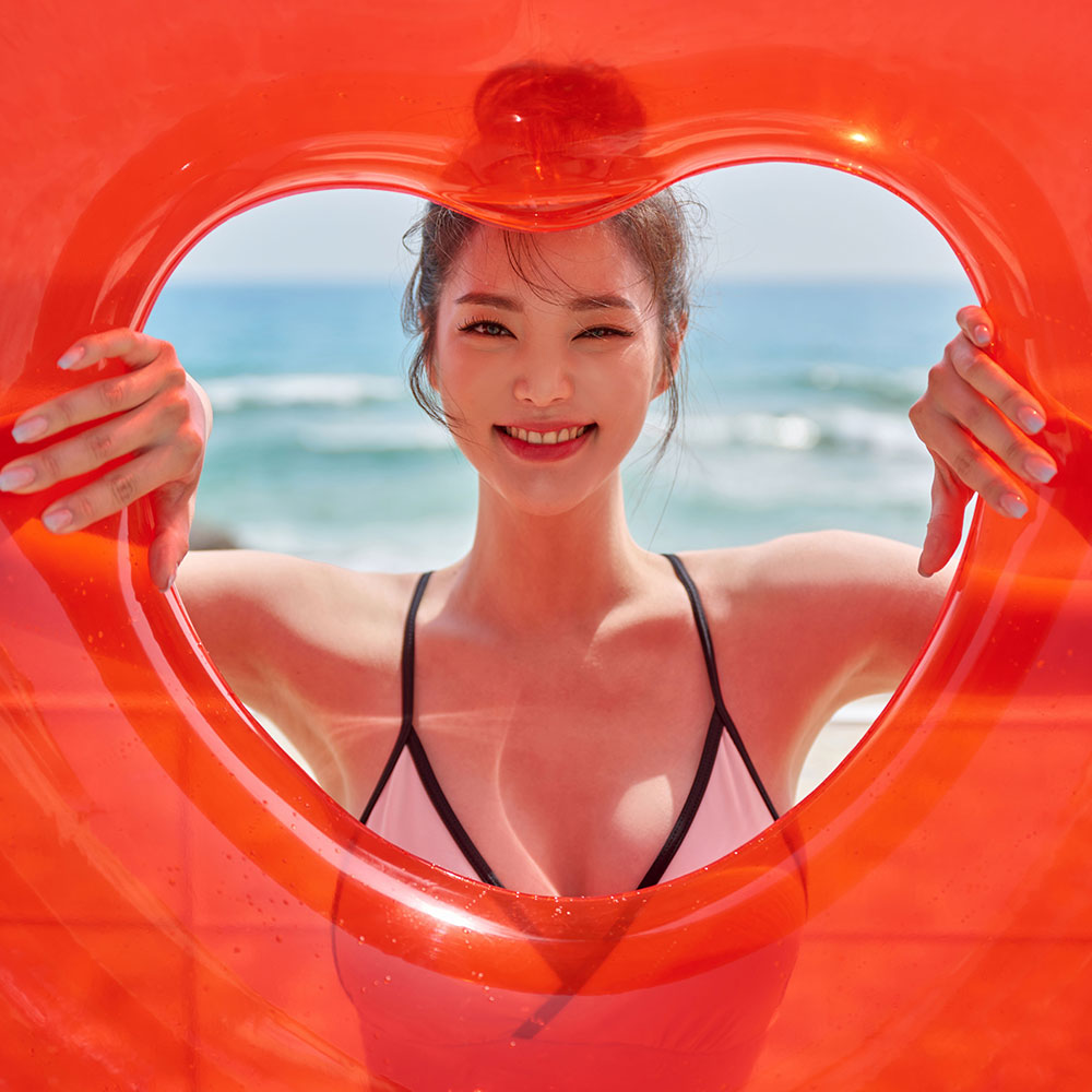 위크나인 워터파크 물놀이 성인용 수영 감성 대형 튜브 하트 - 상세 이미지 3