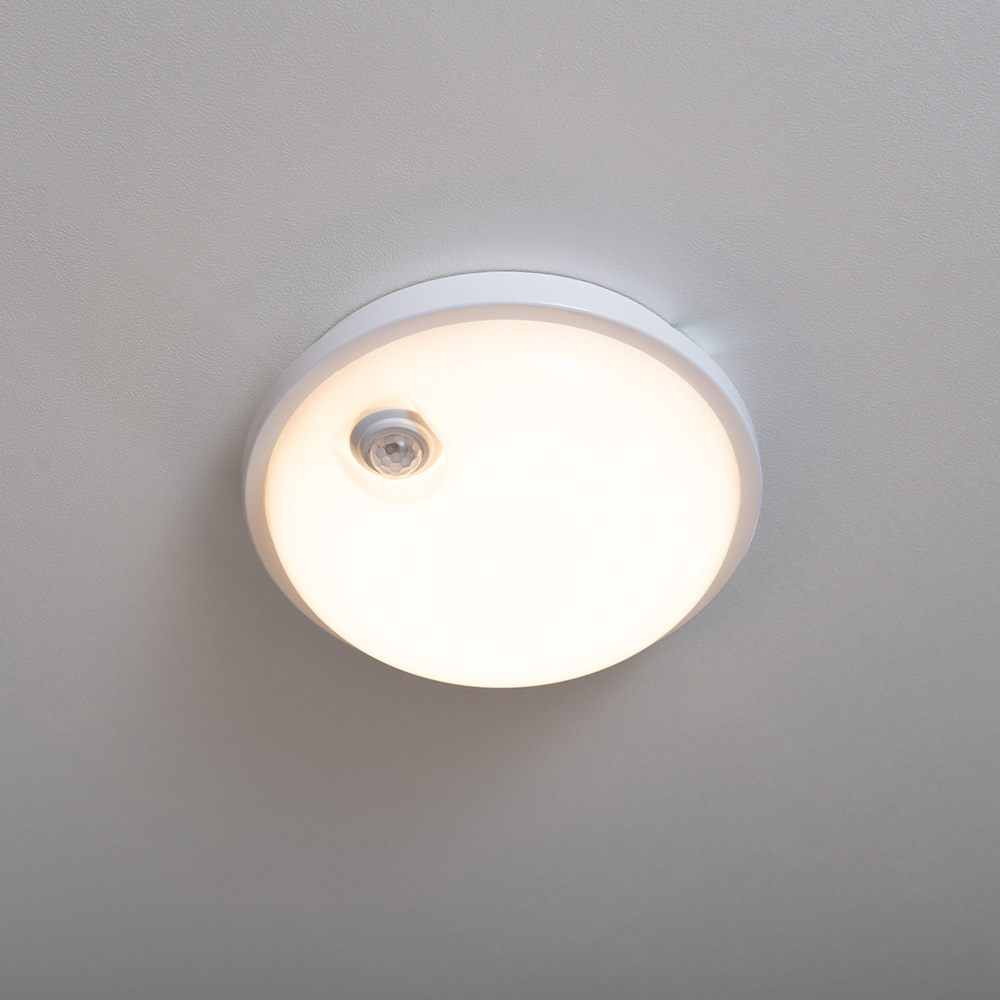 LED 센서등 현관센서등 벌크헤드 20W(원형) 계단 복도조명 - 상품 이미지