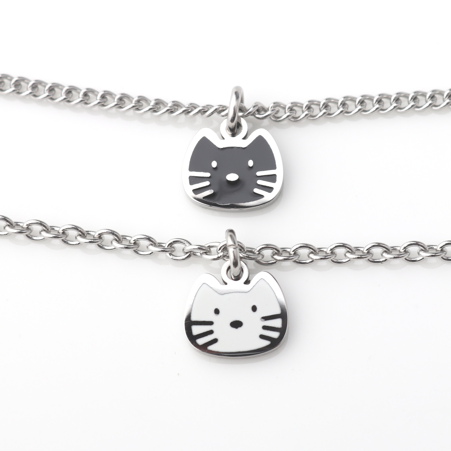 미니 고양이 강아지 써지컬스틸 미아방지 목걸이 아기 유아 어린이