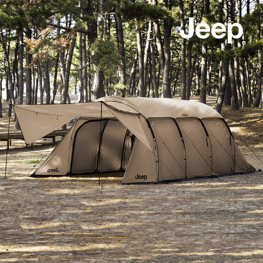 지프 배럭 라이트 텐트 터널형 캠핑텐트 방수 대형 장박