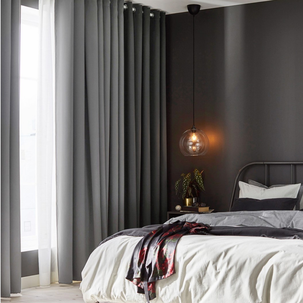 암막 커튼 민자형 볼륨 안방드레스룸 호텔식 3중 먼지없는 양면 작은창 2장