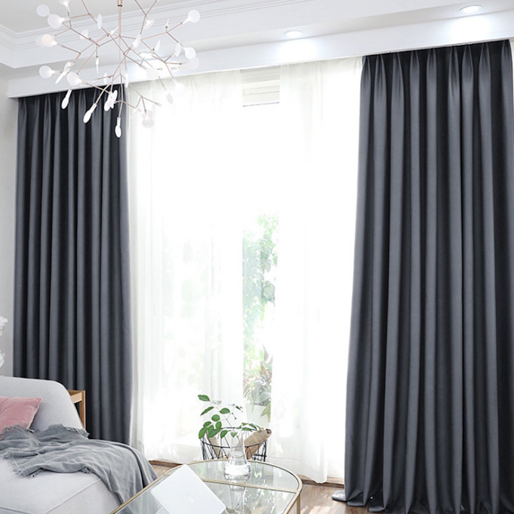 암막 커튼 민자형 볼륨 안방드레스룸 호텔식 3중 먼지없는 양면 작은창 2장