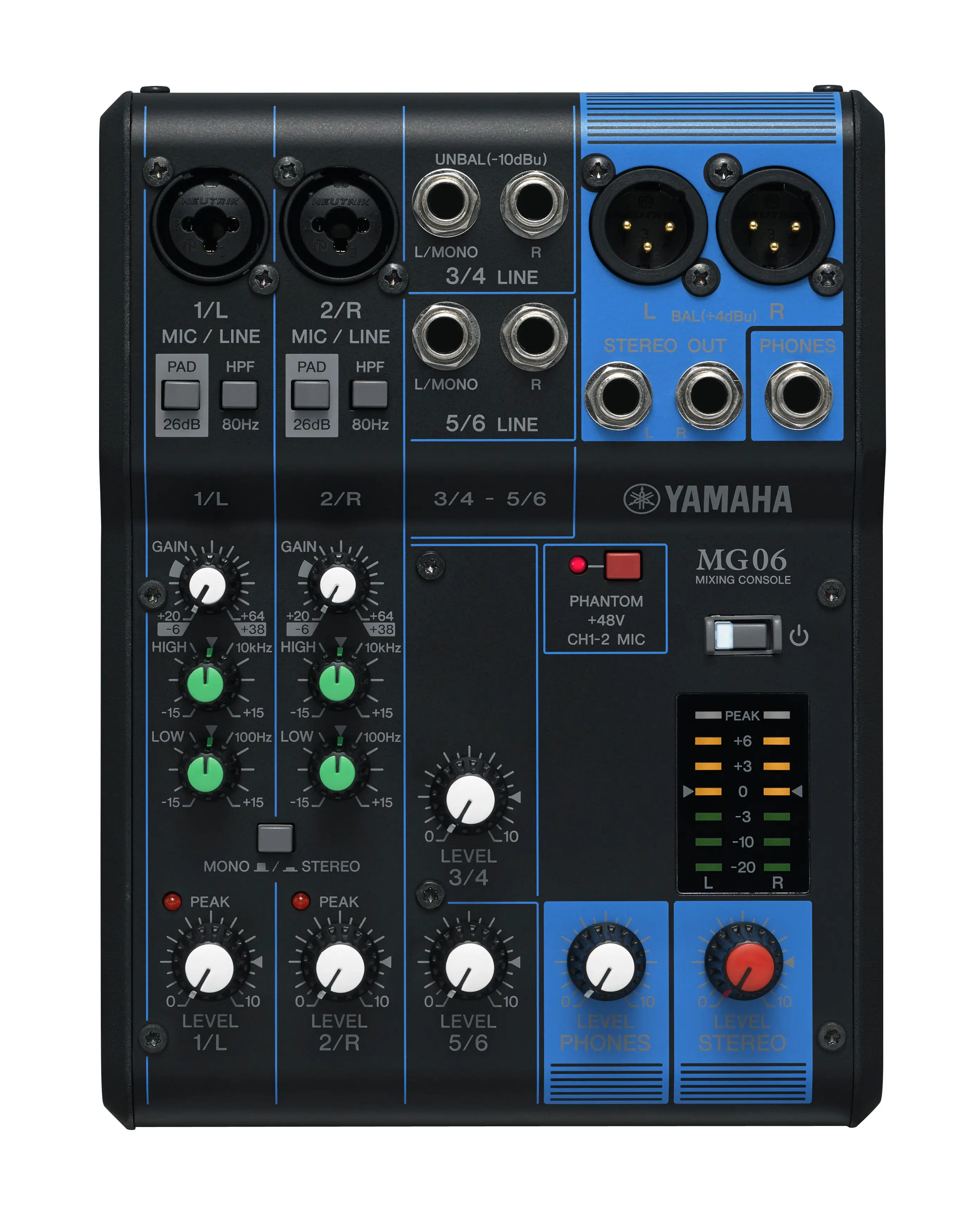 YAMAHA MG06 야마하 6채널 아날로그 오디오 믹서 - 상세 이미지 5
