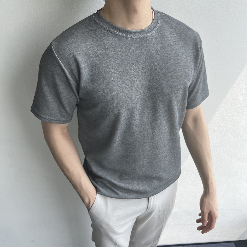 1+1 남자흰티 무지머슬핏 이미지 4