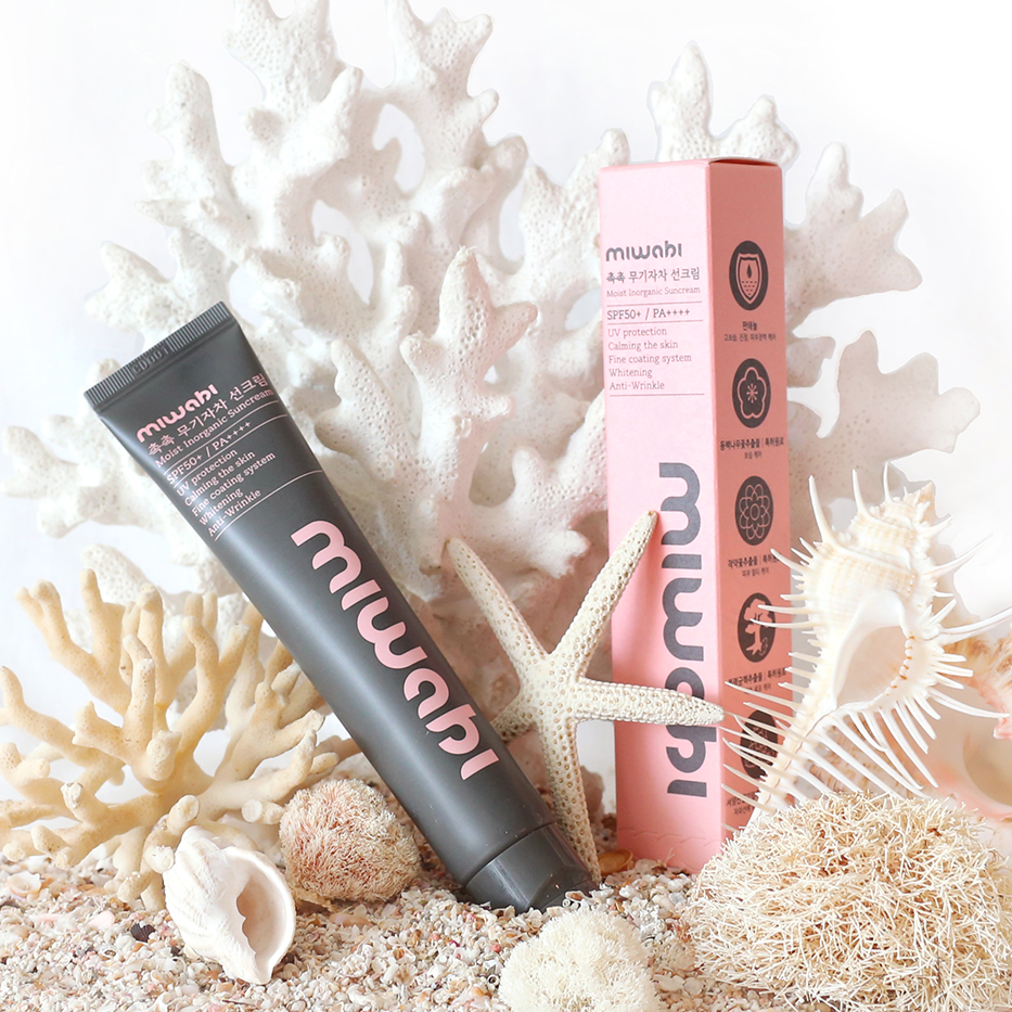 미와비 무기자차 선크림 눈시림 백탁없는 파데프리 톤업 썬크림 SPF50+ PA++++ - 메인 이미지
