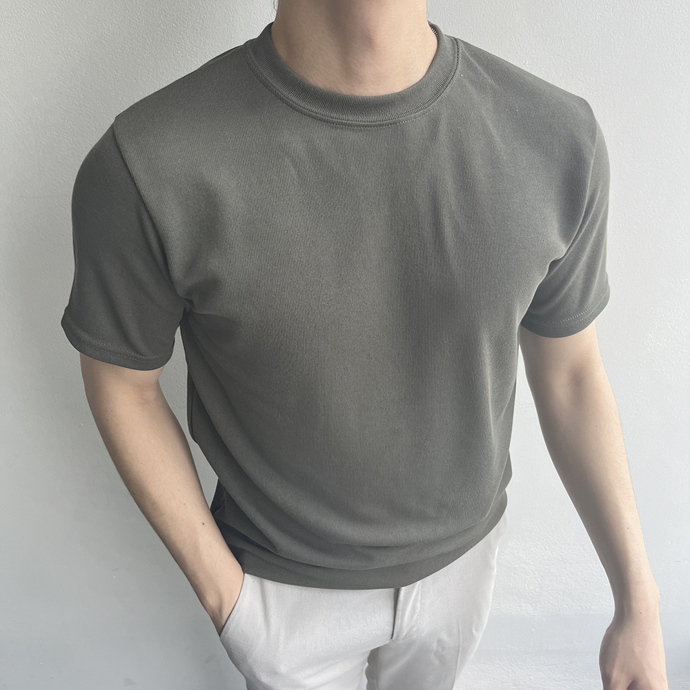 1+1 남자흰티 무지머슬핏 이미지 3
