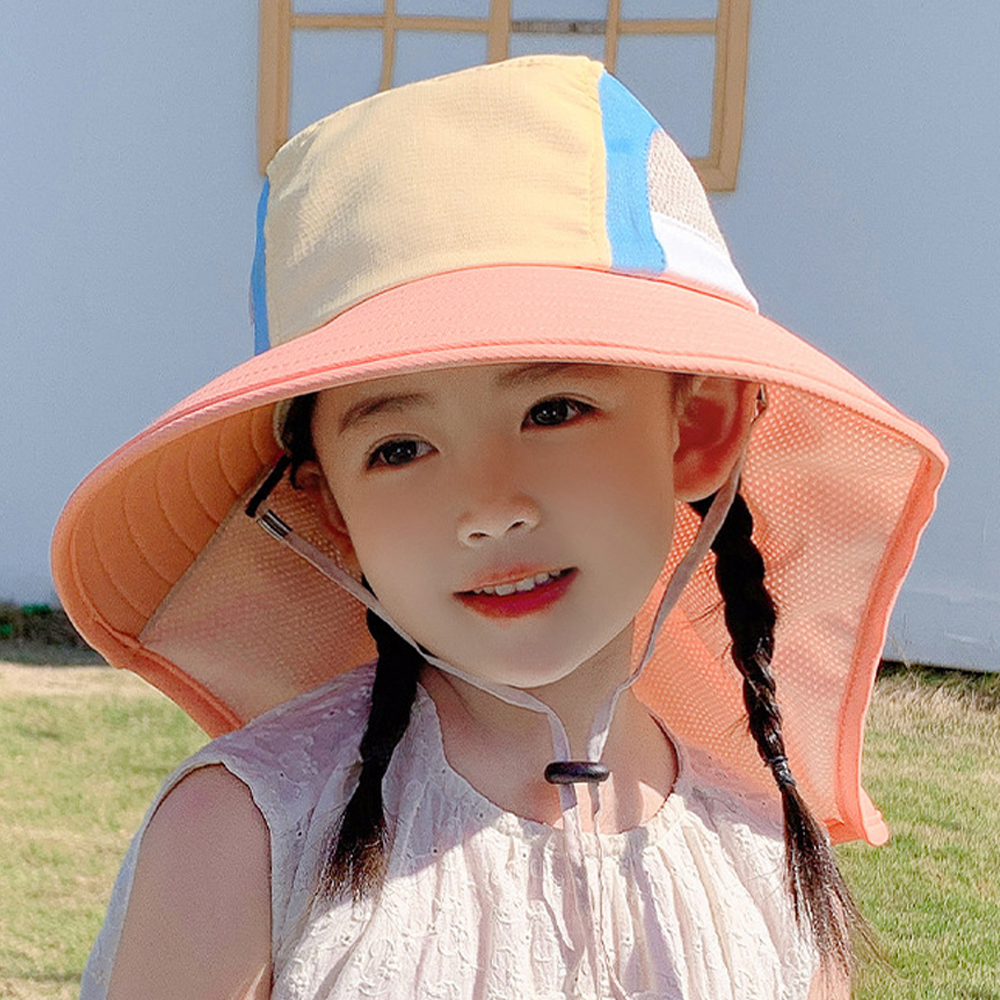아동 키즈 유아 어린이 여아 여름 플랩캡 초등 모자 남아 차양 버킷 햇 썬 - 상세 이미지 4