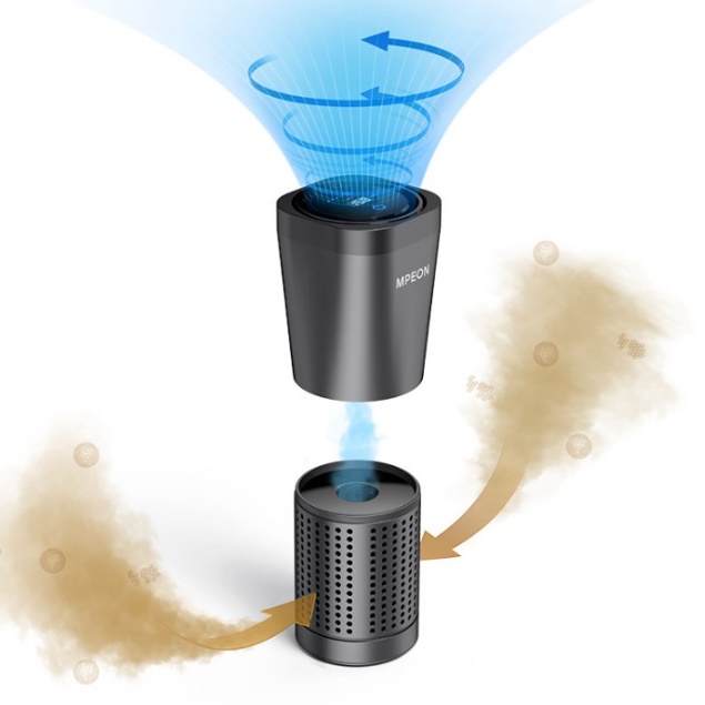 탁상용 소형 공기청정기 침실 미니 사무실 공기청정기 유모차