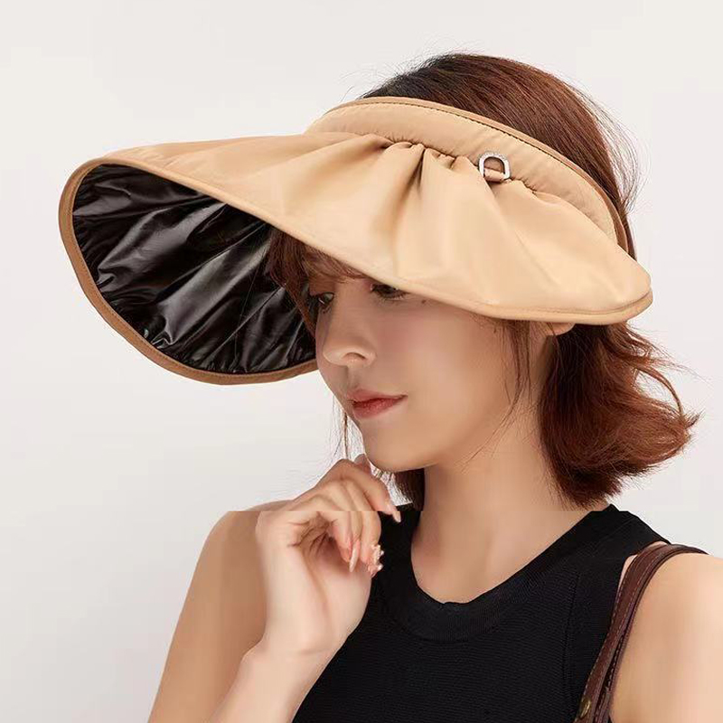 암막 자외선차단 돌돌이 라피아헷 보넷 버킷 벙거지 챙넓은 창모자 - 상품 이미지