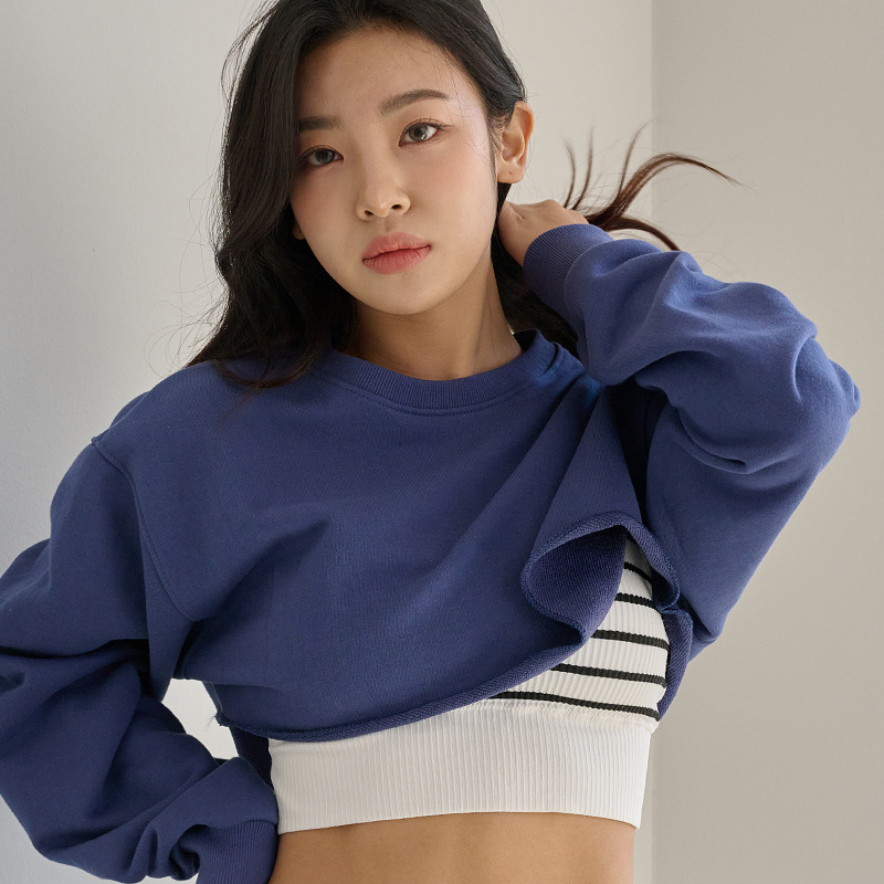 힙핑크 더블스트링 골지 브라탑 (캡내장) 이미지 4