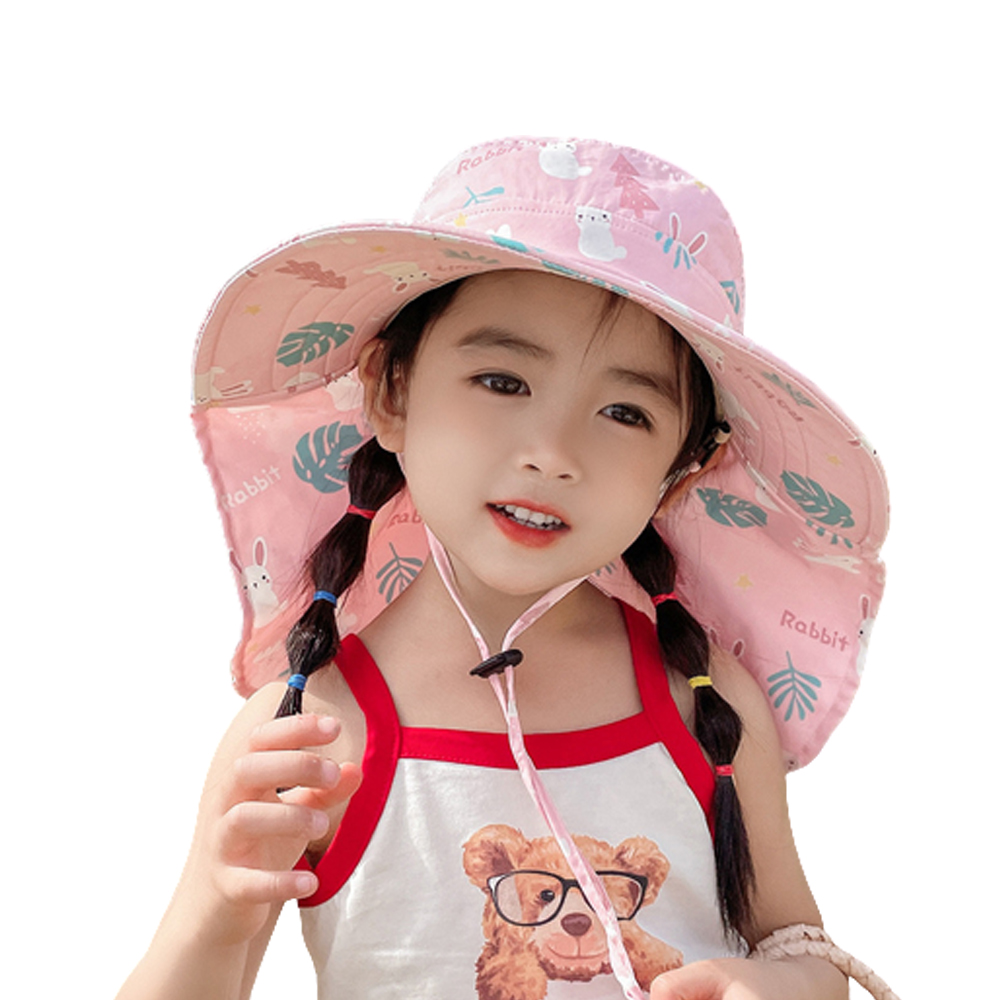아동 플랩캡 유아 여름 모자 어린이 버킷 차양 햇 비치