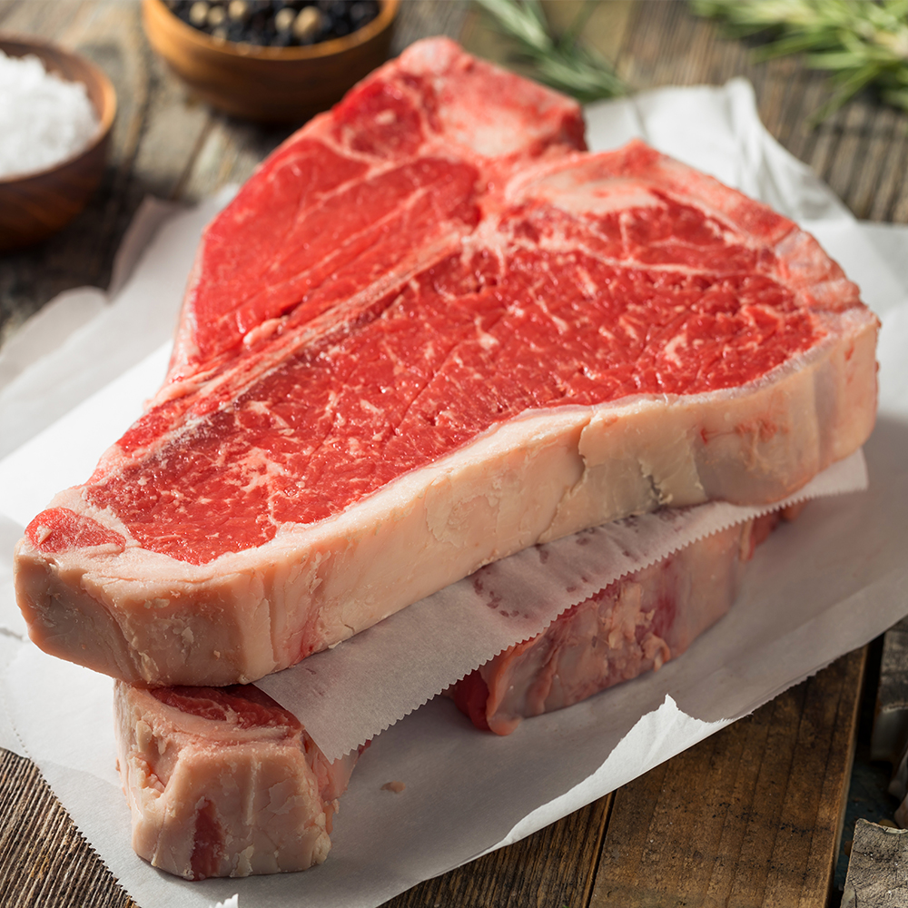 바라던 토마호크 솔트티본스테이크 세트 2~3.5cm 900g 1kg 소고기 캠핑 음식 등심 새우살 갈비살 - 상세 이미지 4