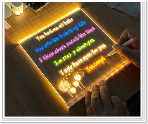 그리다무드등 아크릴무드등 조명 DIY 그리기세트 인테리어 단체선물 IF-LED-01