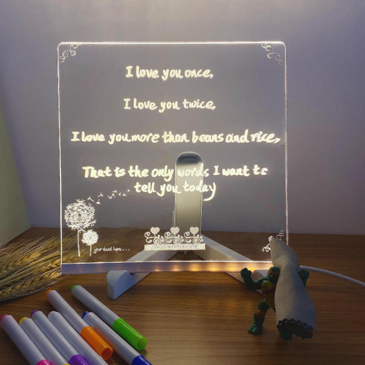 그리다무드등 아크릴무드등 조명 DIY 그리기세트 인테리어 단체선물 IF-LED-01