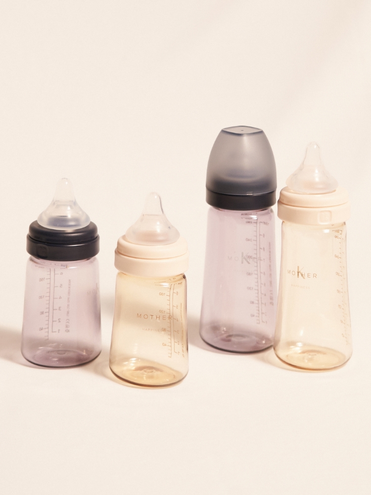마더케이 신생아 PPSU 젖병 배앓이 방지 (노꼭지) 180ml, 2개, 크림 - 상세 이미지 4