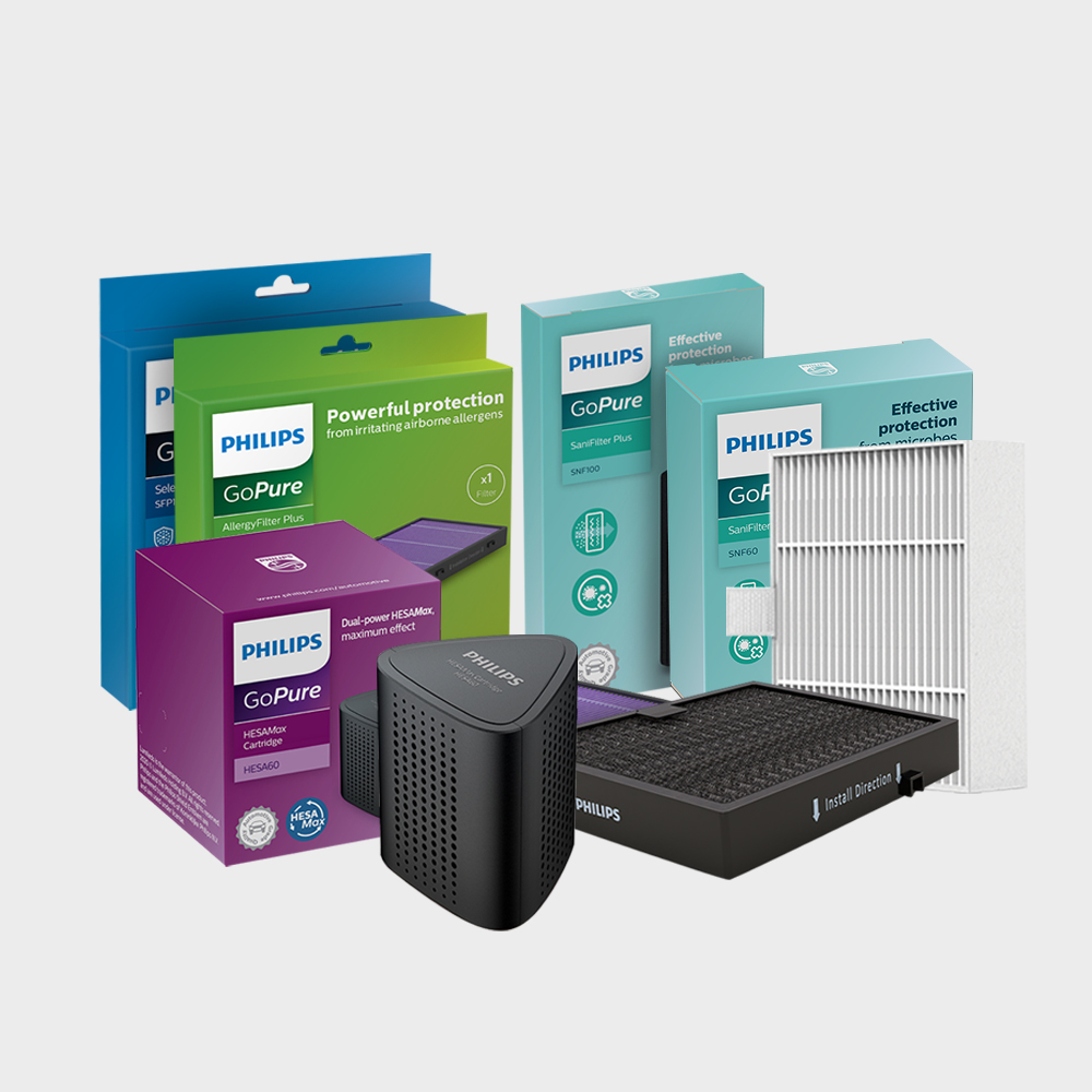 공식 필립스 고퓨어 차량용 공기청정기 필터 모음 제품 이미지