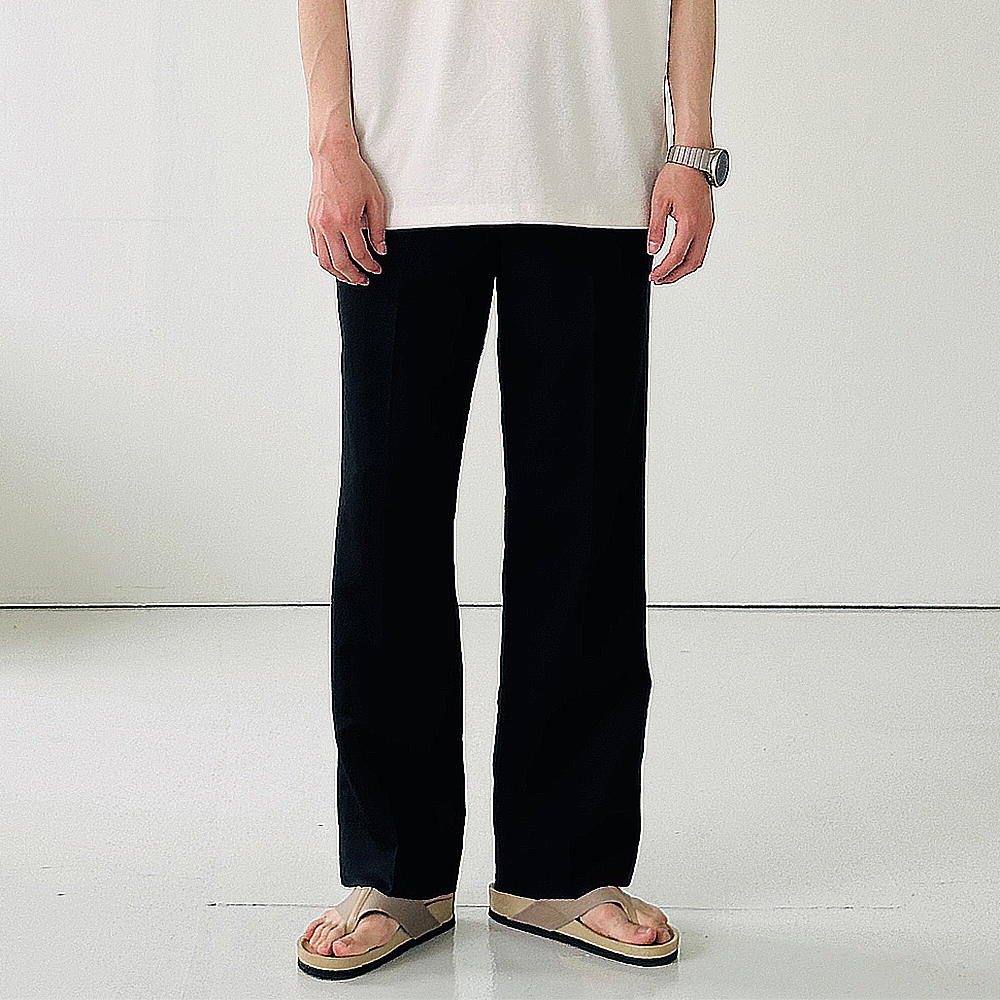 남자와이드슬랙스 쿨팬츠 통큰 린넨바지 남자여름슬랙스 - 상세 이미지 4