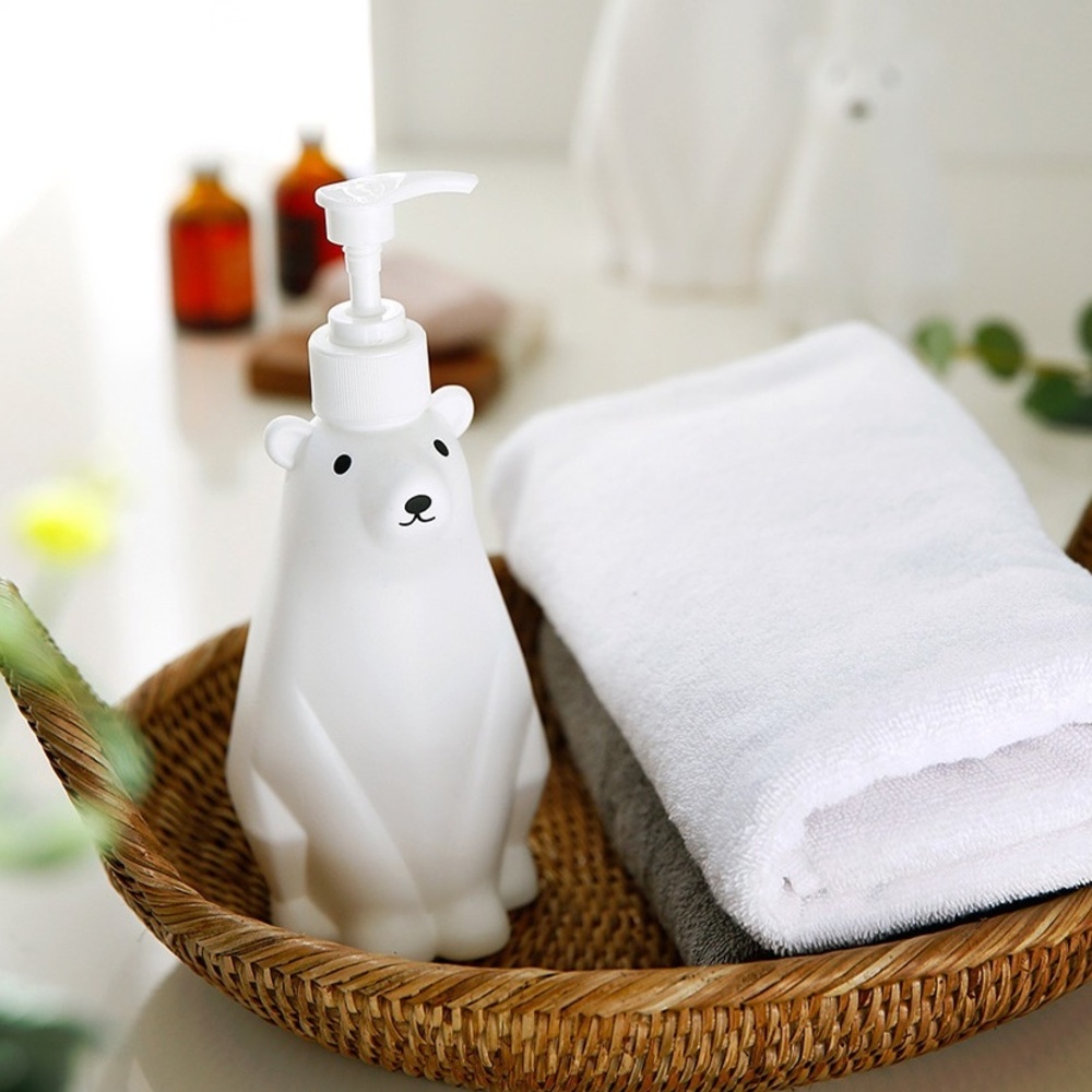 북극곰 디스펜서 주방 욕실 싱크대 세제 통 리필 용기 손세정제 아빠곰 950ml - 상세 이미지 3
