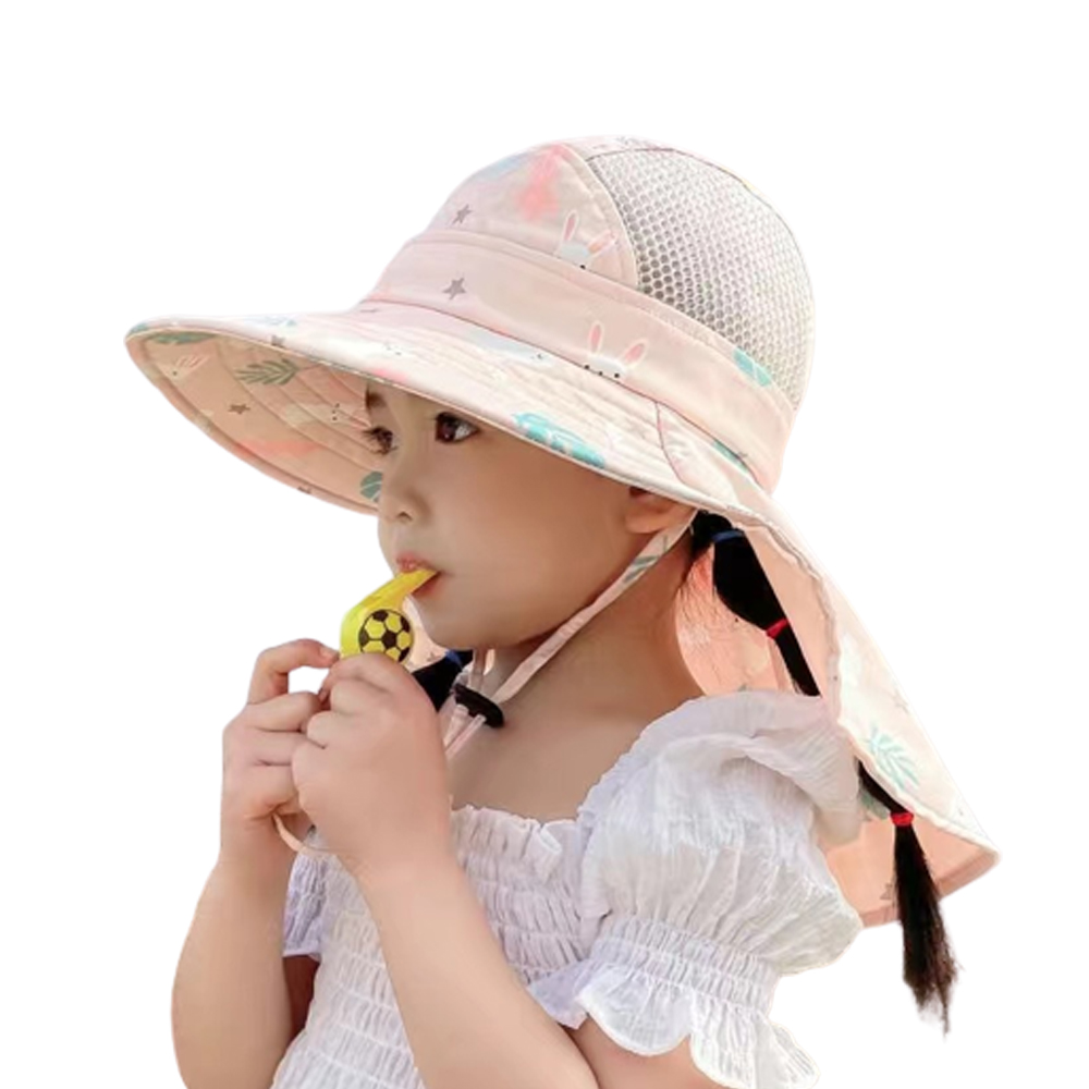 아동 플랩캡 유아 여름 모자 어린이 버킷 차양 햇 비치