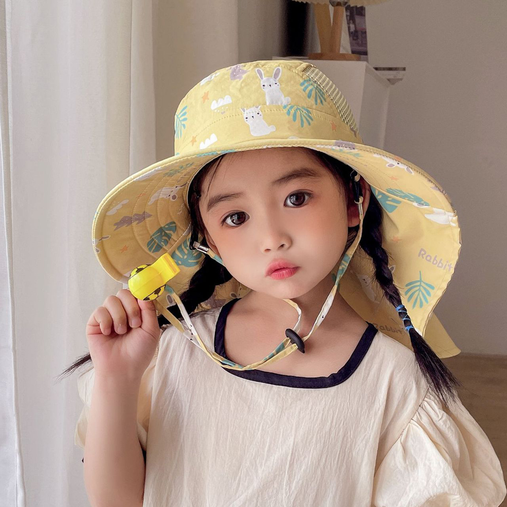아동 플랩캡 유아 여름 모자 어린이 버킷 차양 햇 비치