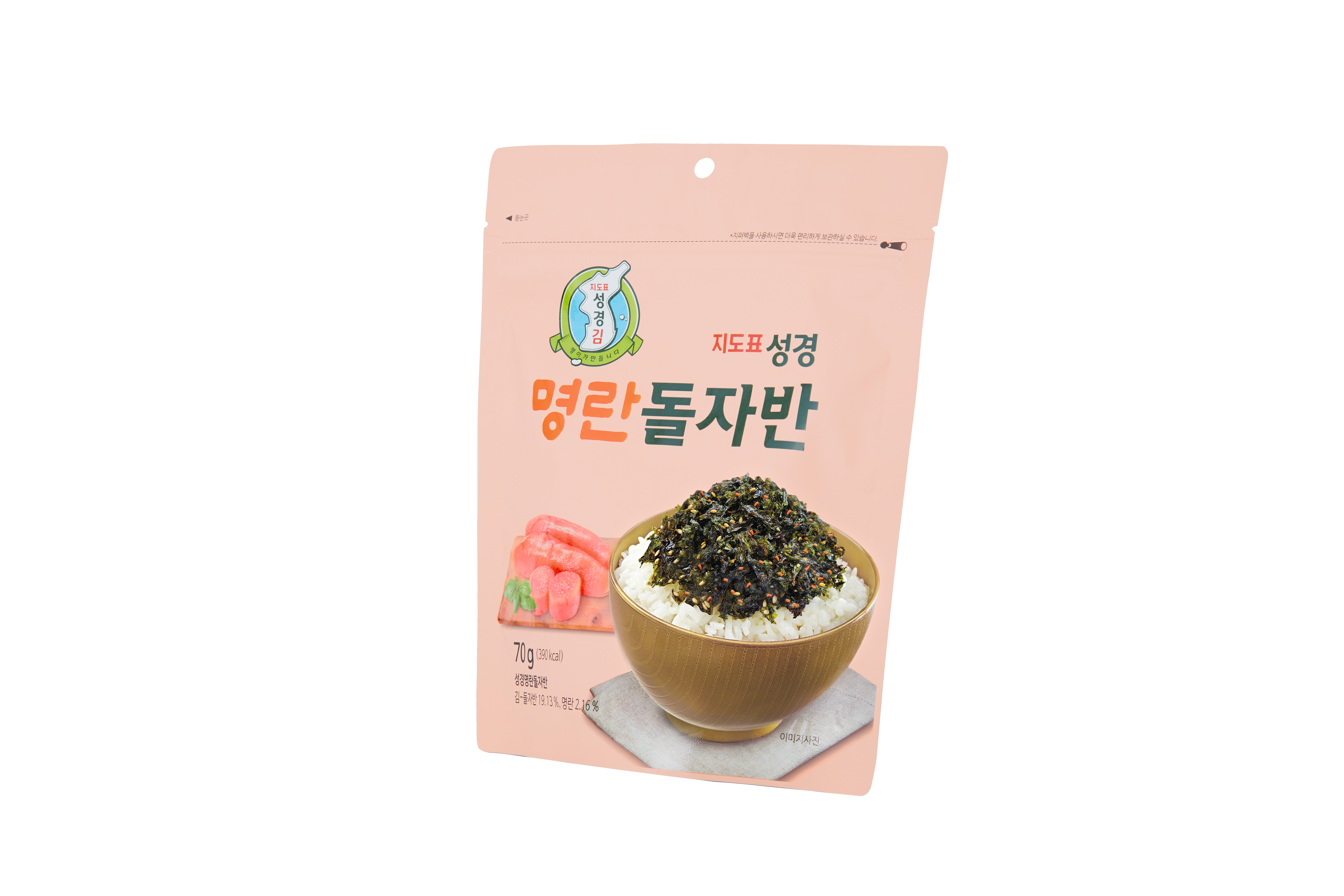 성경김 명란김 명란 김자반 돌자반 조미김 70g, 10개 이미지 2