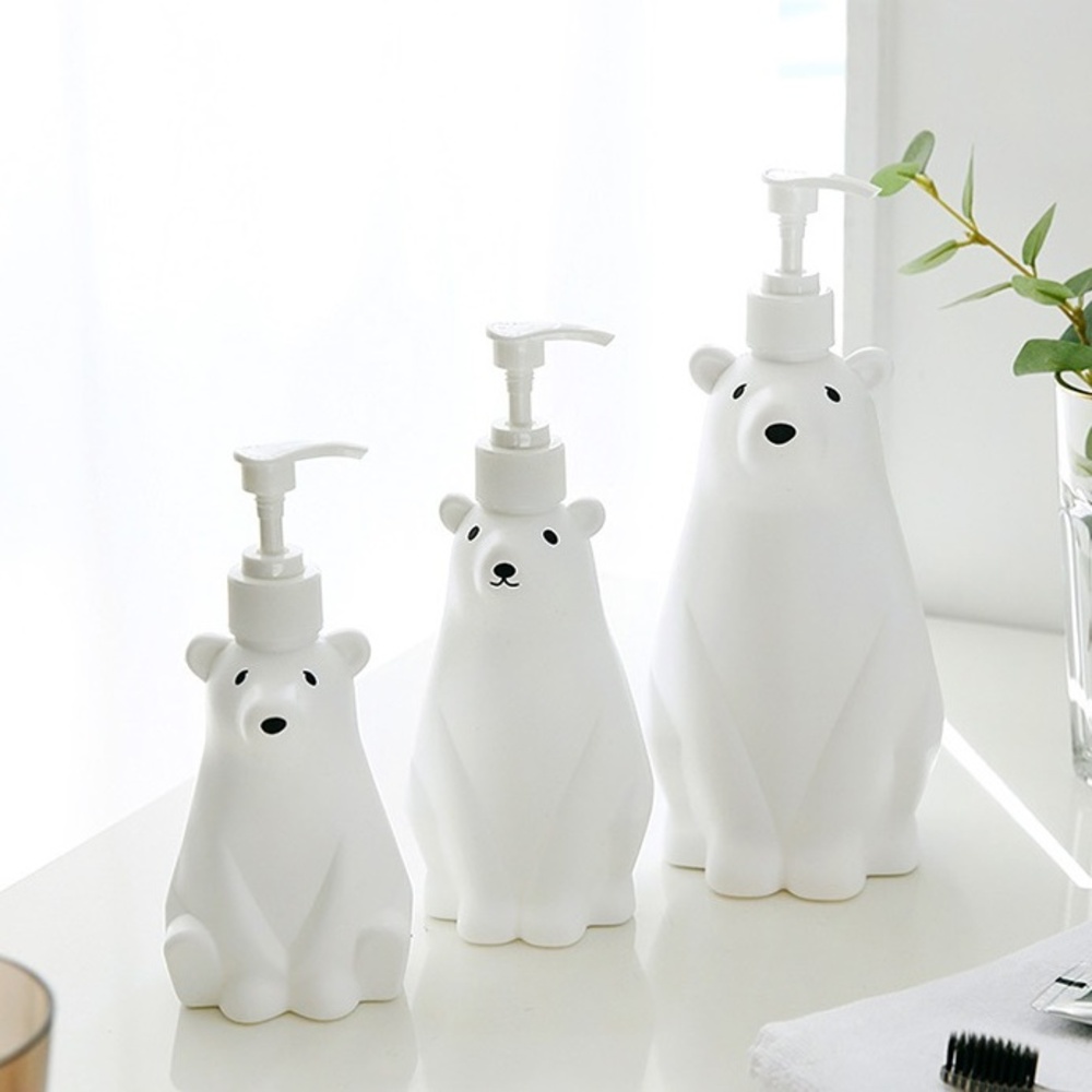 북극곰 디스펜서 주방 욕실 싱크대 세제 통 리필 용기 손세정제 아빠곰 950ml - 상세 이미지 2