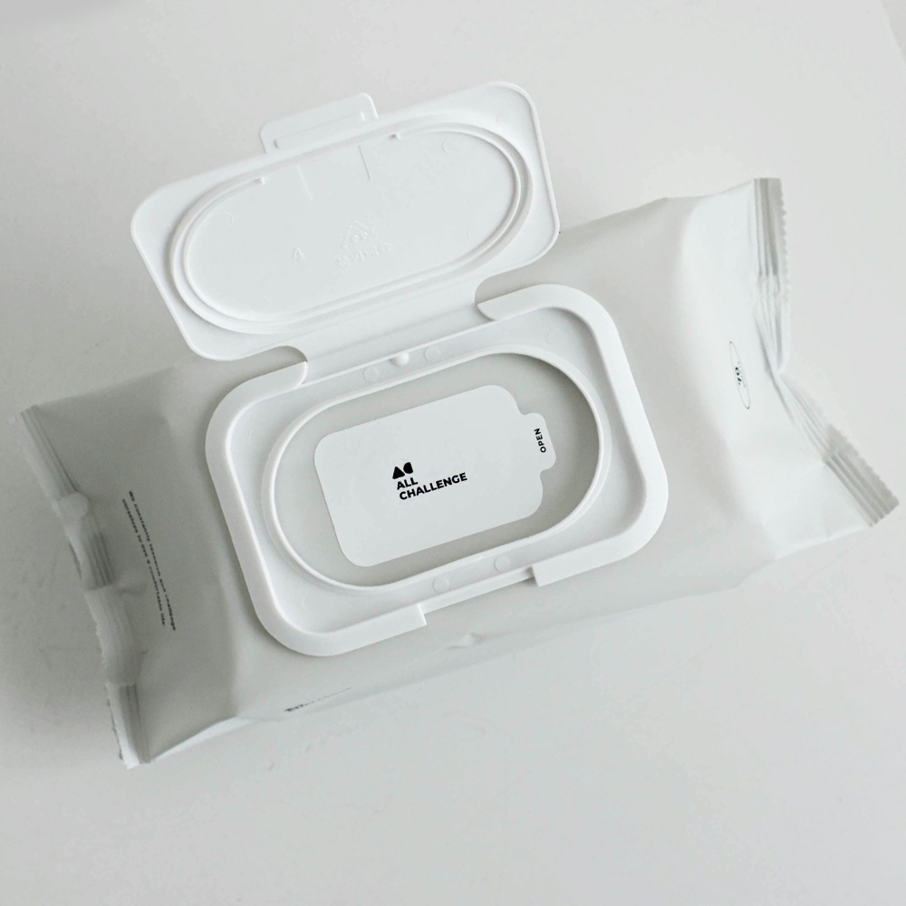 올챌린지 보이는 물티슈 그레이 70매 5팩+5팩 캡형 두꺼운 대용량 아기 신생아 안전한