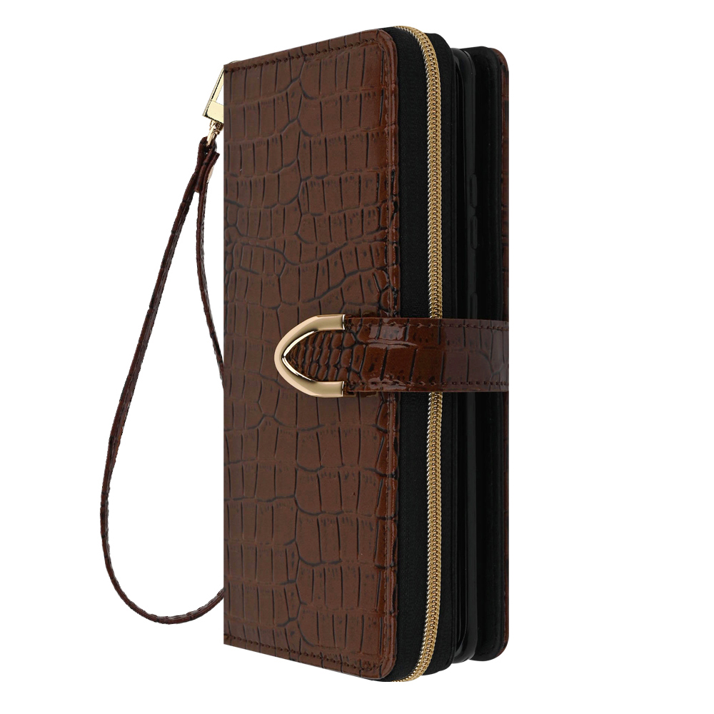 갤럭시 버디3 A15 오트 지갑형 스트랩 다이어리 핸드폰 케이스 레드 - 상세 이미지 4