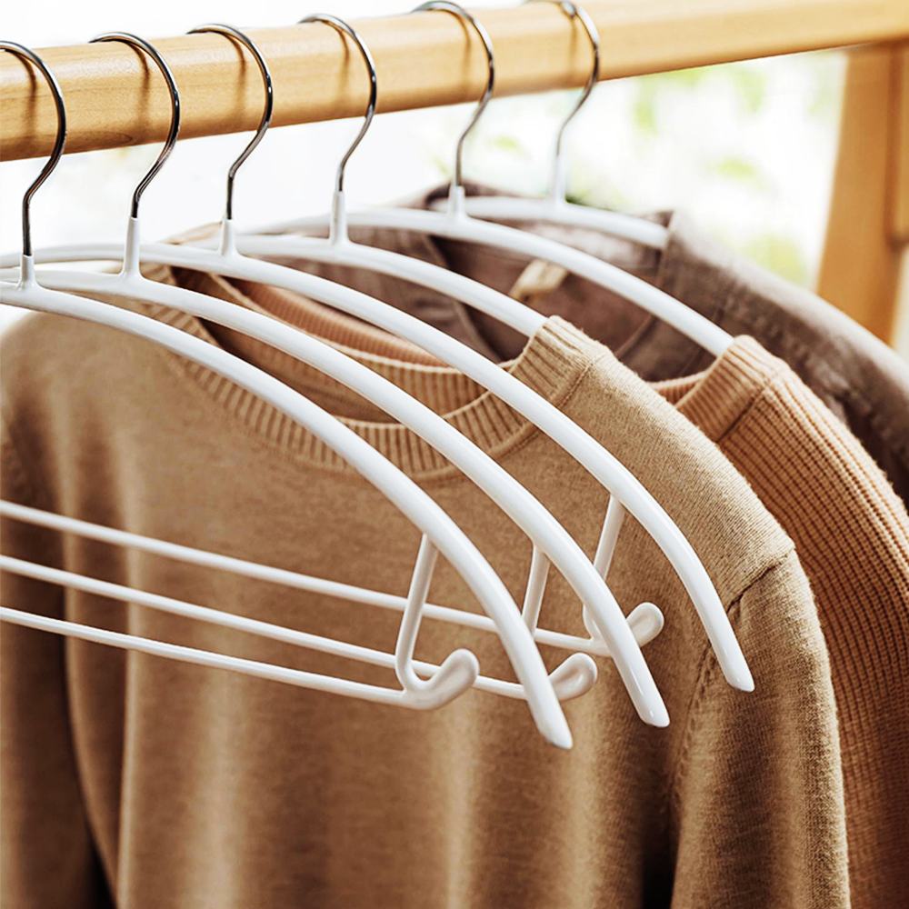 에이비박스 논슬립 어깨뿔방지 라운드 옷걸이 멀티 블랙, 50개