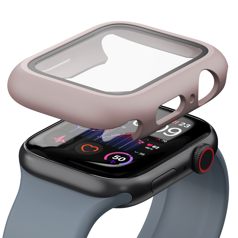 애플워치 케이스 풀커버 강화유리 하이브리드 9 8 7 세대 44mm - 상세 이미지 3