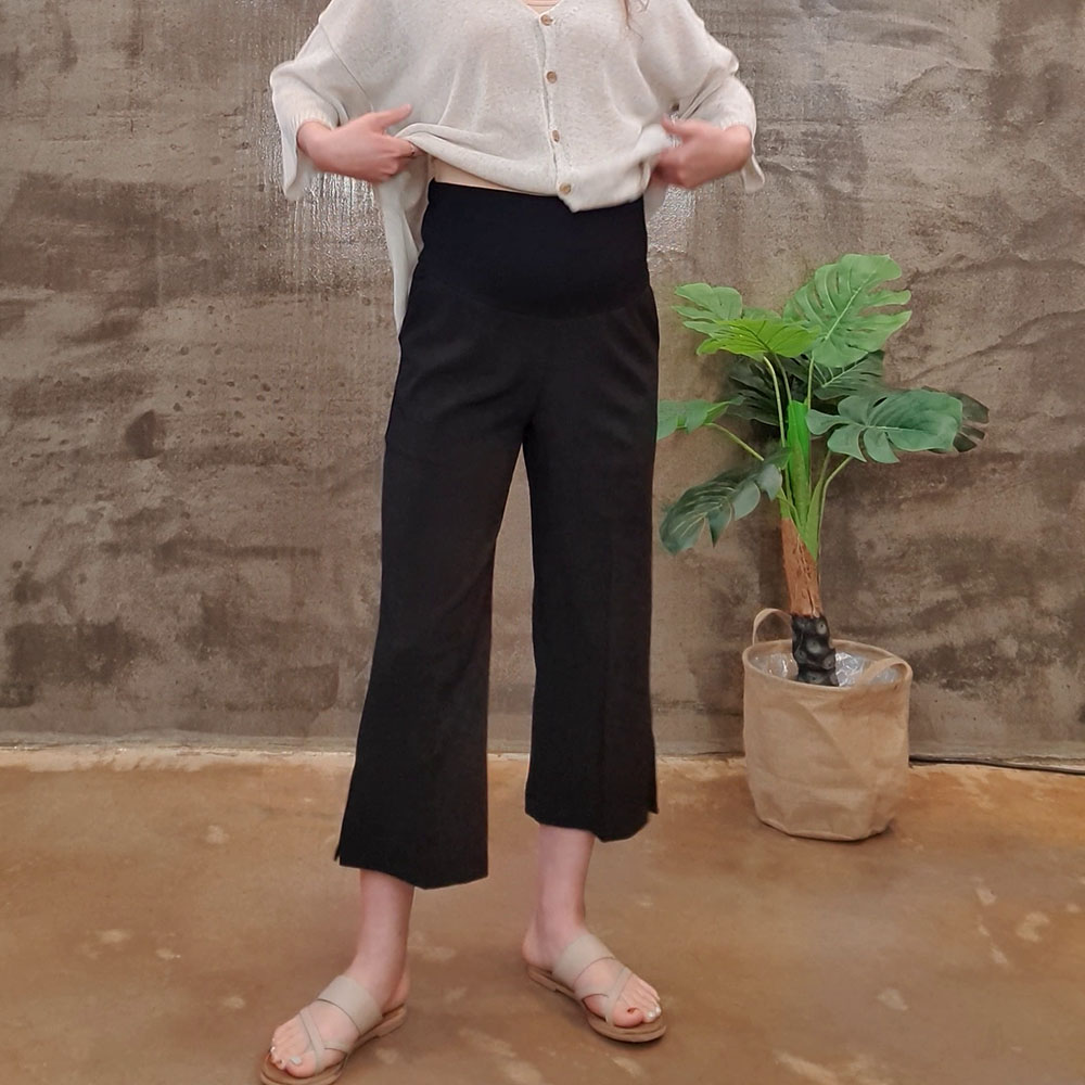 여름 임산부 바지 시원한 와이드 임부 코디 패션 만삭