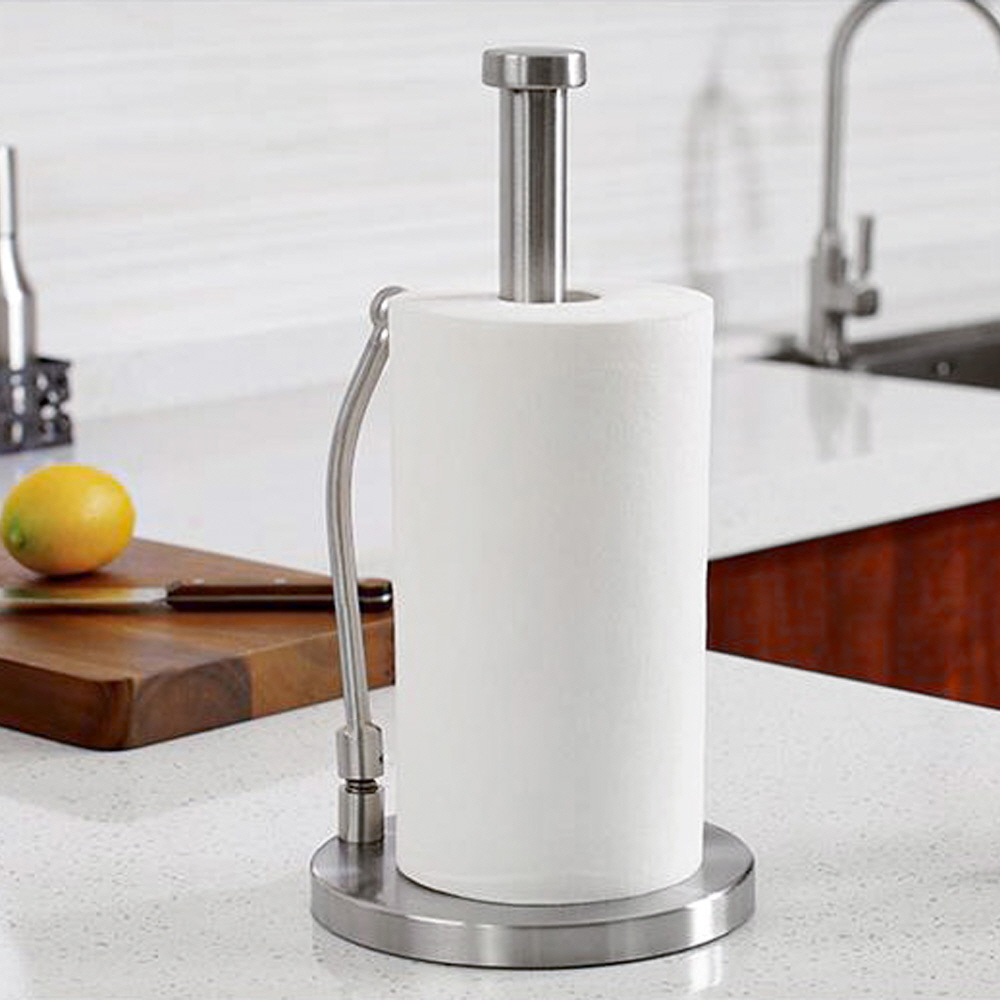 한손으로뜯는 고급 스텐 키친타올걸이 주방 키친 타올 홀더 타월 거치대