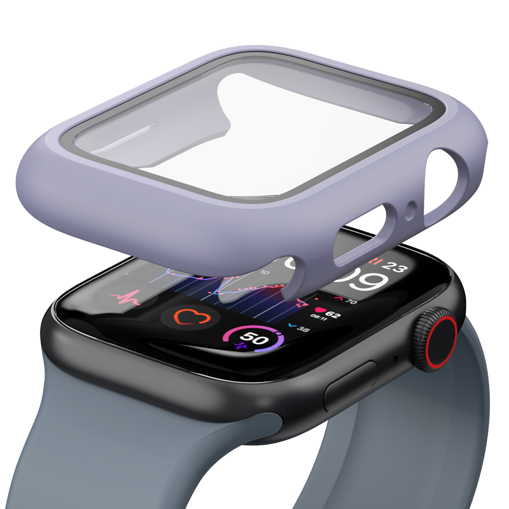애플워치 케이스 풀커버 강화유리 하이브리드 9 8 7 세대 44mm - 상세 이미지 4
