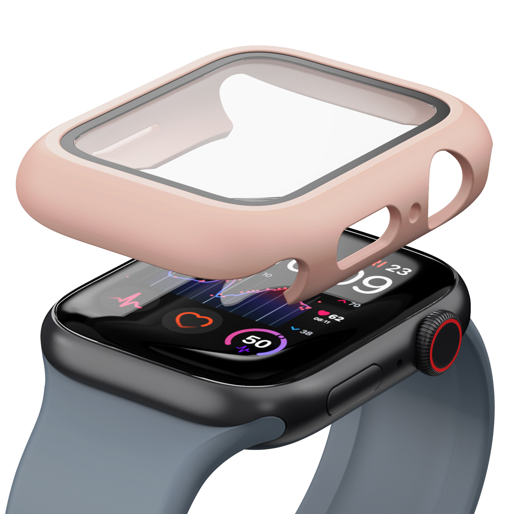 애플워치 케이스 풀커버 강화유리 하이브리드 9 8 7 세대 44mm - 상세 이미지 5