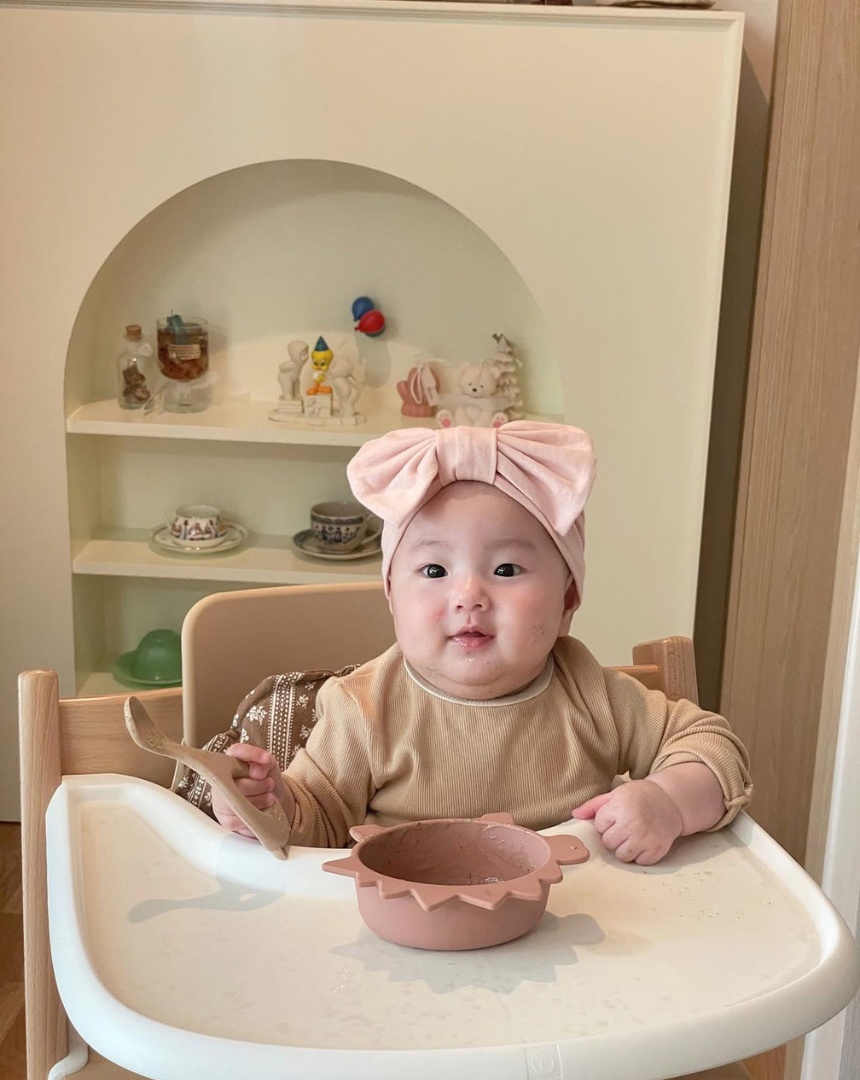 디어딜리 아기모자 플랫터번 비니 유아헤어밴드 출산선물 백일 돌 촬영소품