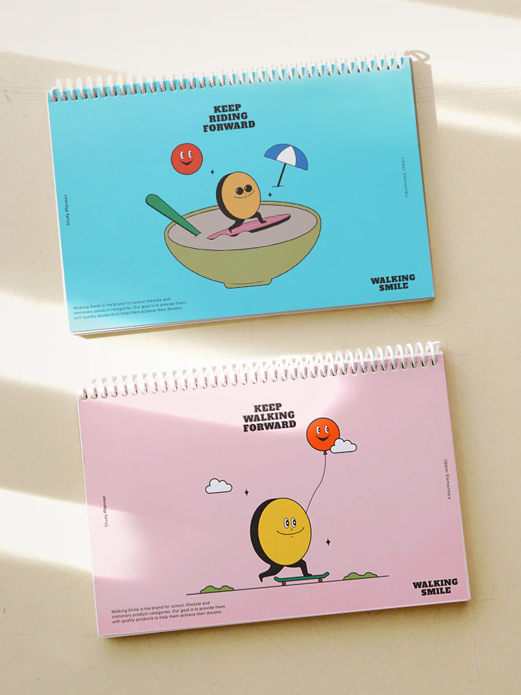 리훈 워킹스마일 초등학생 스터디플래너 일일 생활계획표 저학년 시간관리 플래너