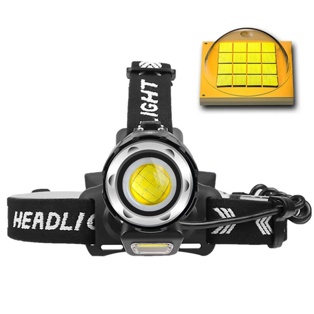 몬스터파워 헤드랜턴 XHP160 해루질 LED렌턴 C타입 자전거 낚시 등산 충전식 방수 - 상세 이미지 2