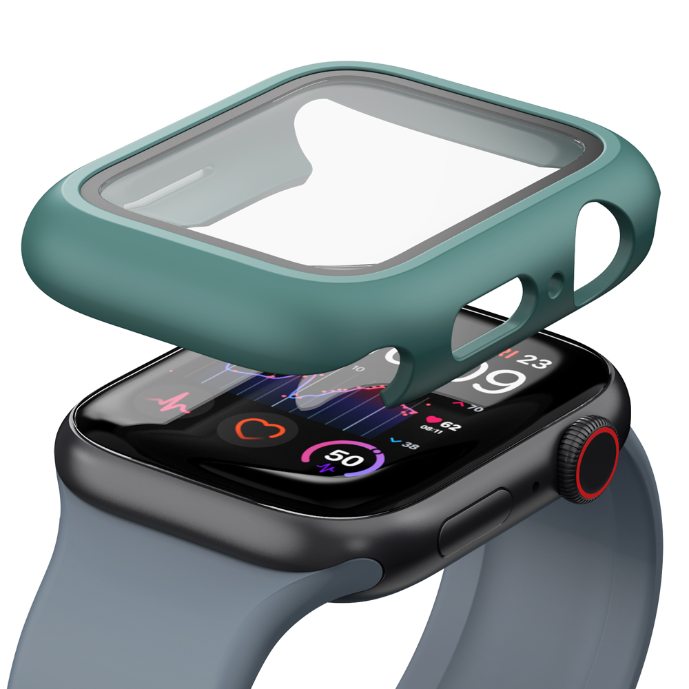 애플워치 케이스 풀커버 강화유리 하이브리드 9 8 7 세대 44mm - 상세 이미지 2