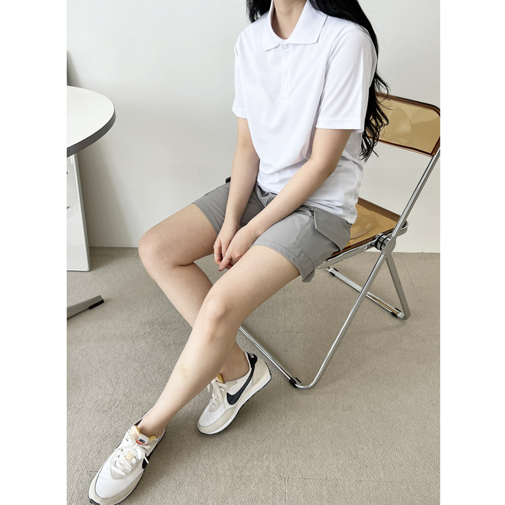 운동회티셔츠 흰색 카라티 피케이 기본 반팔 무지티 PKT 이미지 3