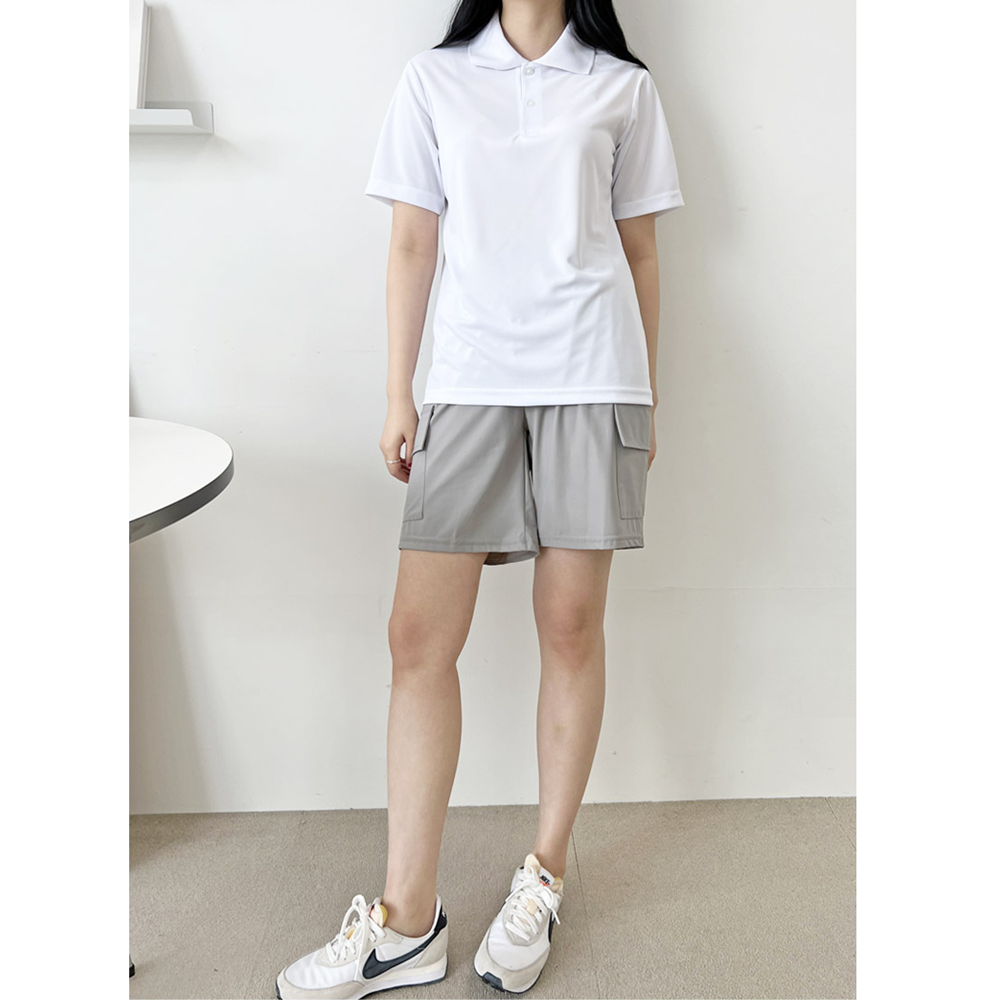 운동회티셔츠 흰색 카라티 피케이 기본 반팔 무지티 PKT 이미지 4