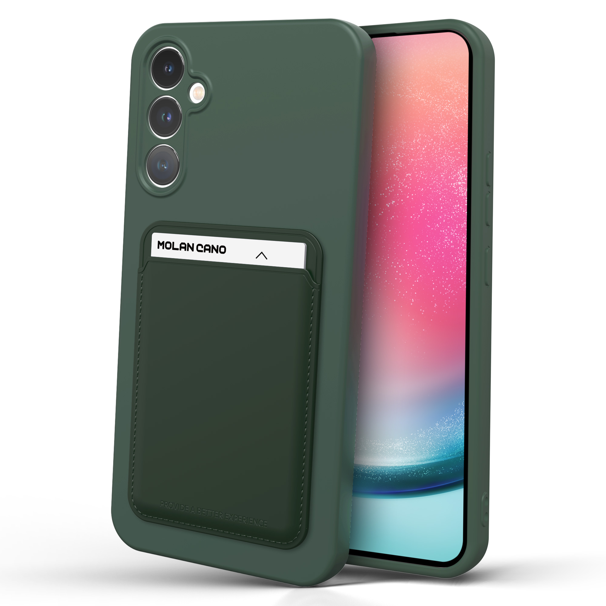 갤럭시 A165 팬시 카드 포켓 젤리 케이스 레드 - 상세 이미지 3