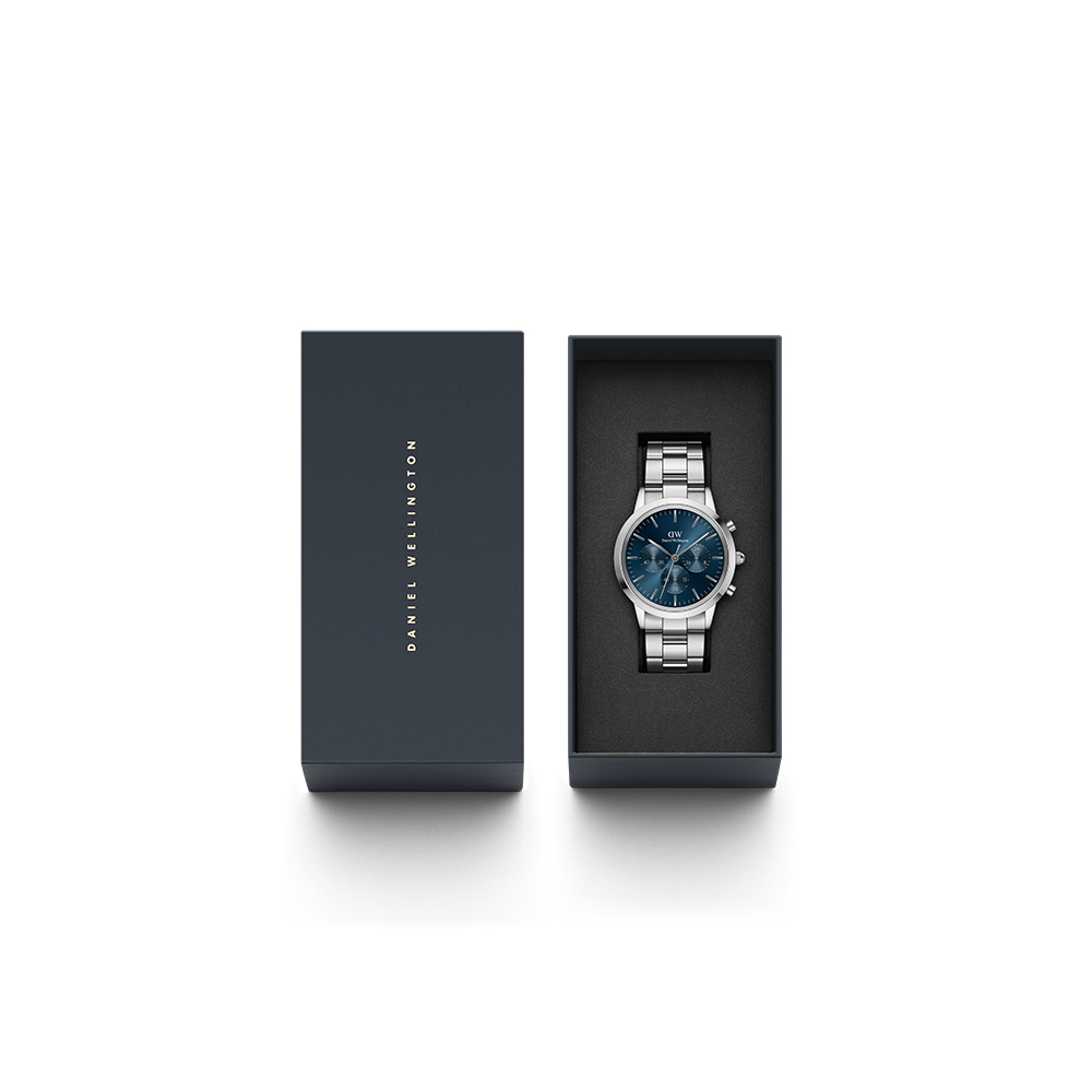 다니엘 웰링턴 ICONIC CHRONOGRAPH LINK ARCTIC 남성 손목시계 상품 이미지
