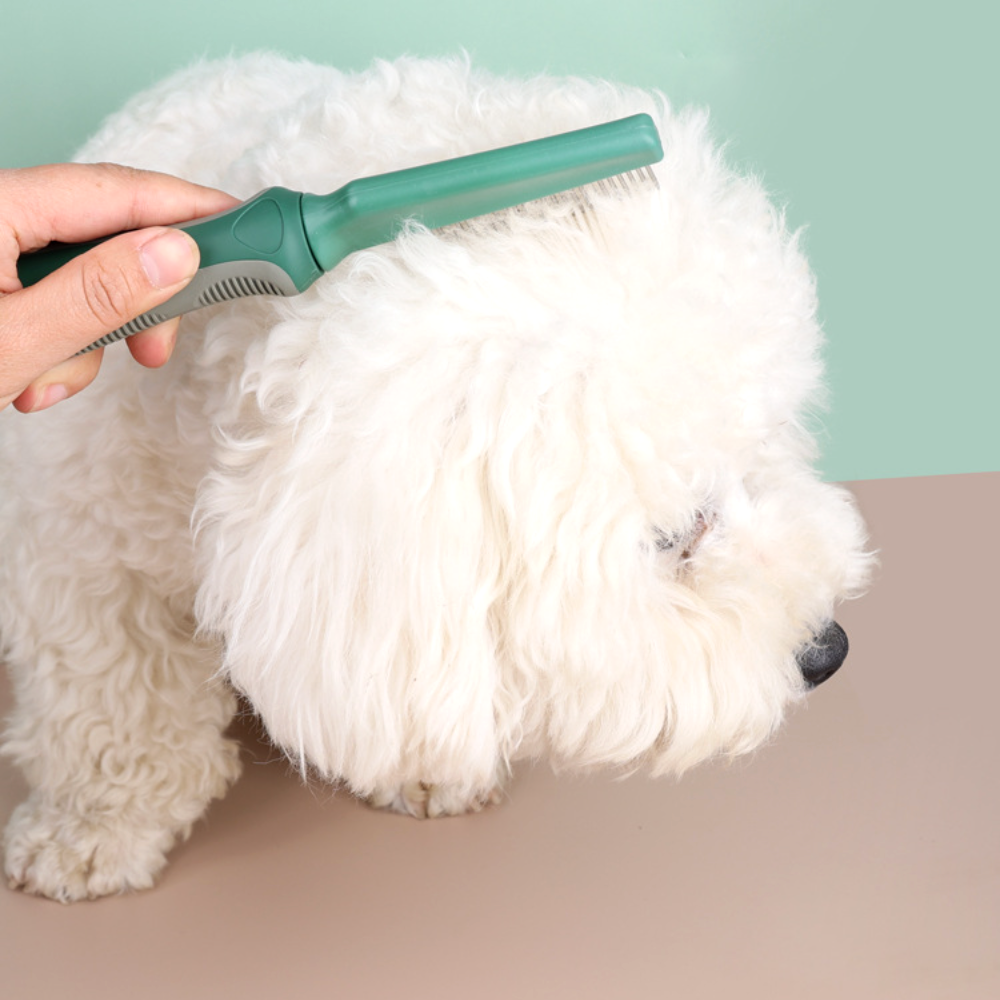 강아지 빗 고양이 브러쉬 원터치 슬리커브러쉬